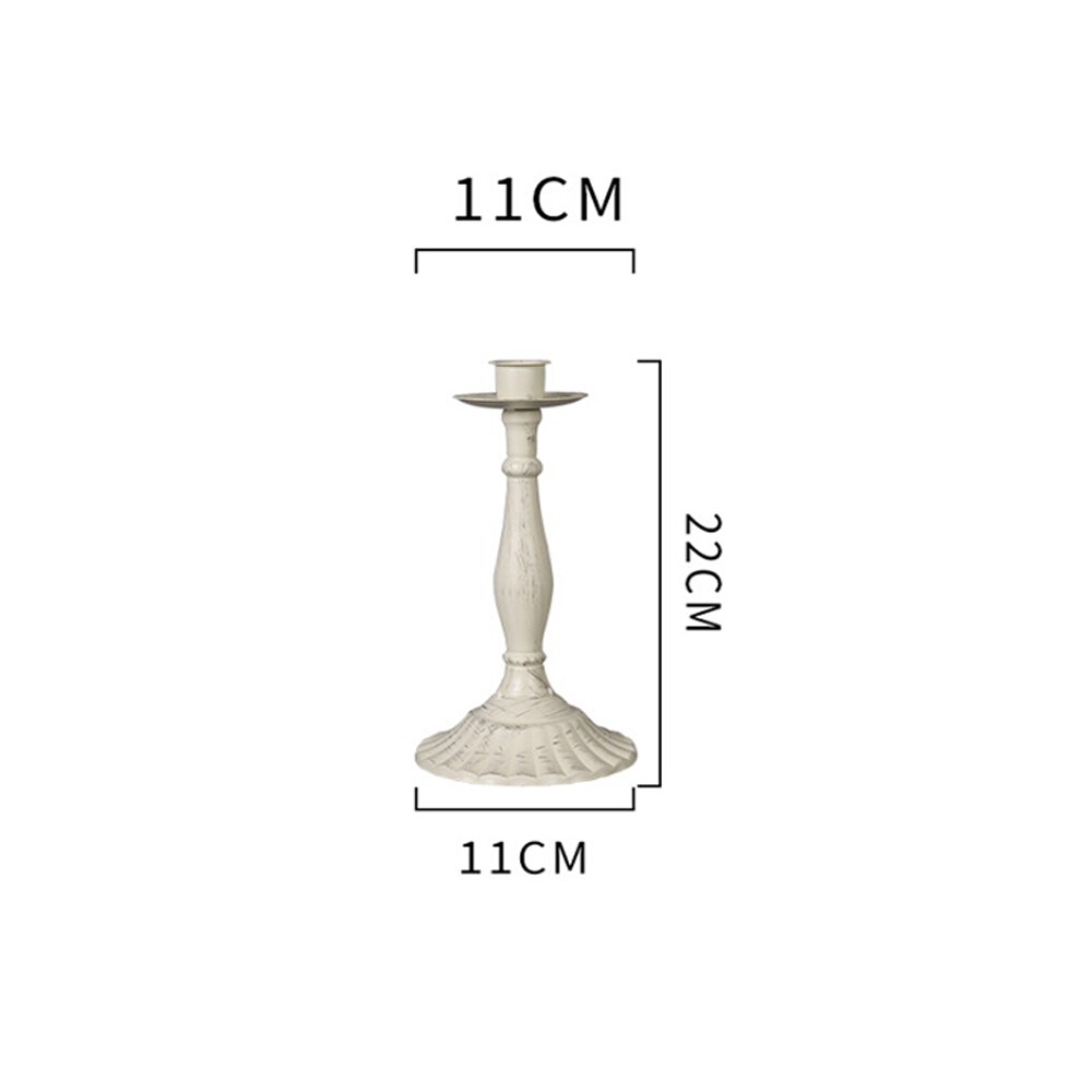 Romantic Metal Candle Holder Retro Candlestick Table Decoration For Hotel Wedding Western Restaurant Candlelight Dinner: A1