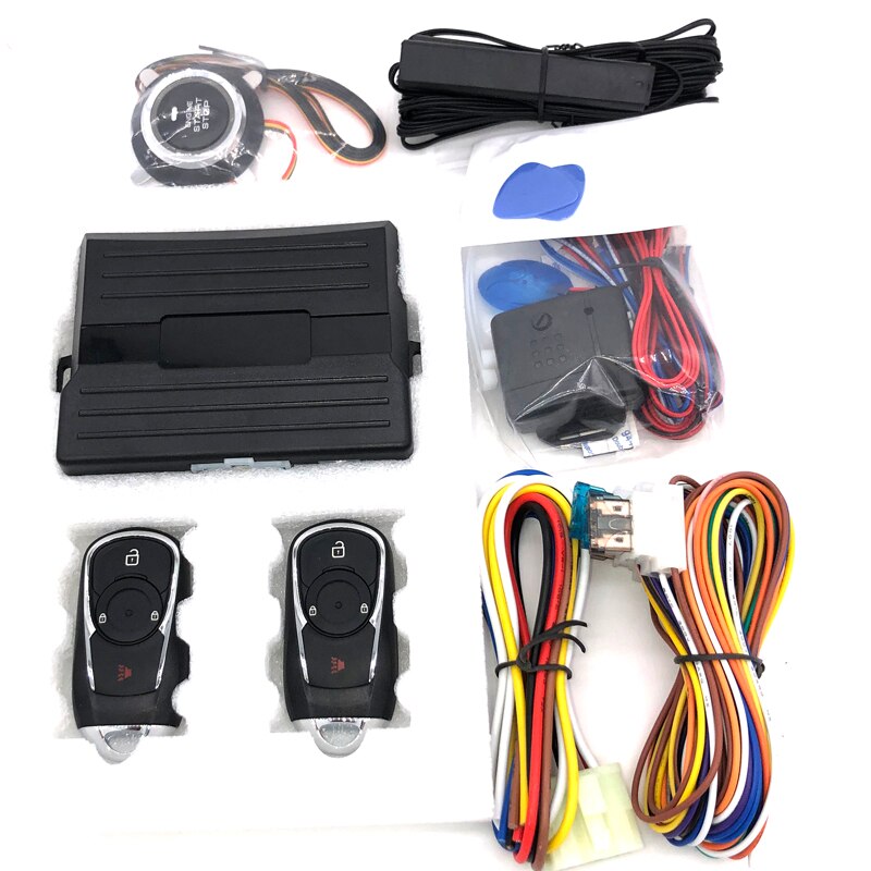 PKE Keyless Entry car alarm system PKE Push Button Engine Start Stop System can with bypass remote preheating