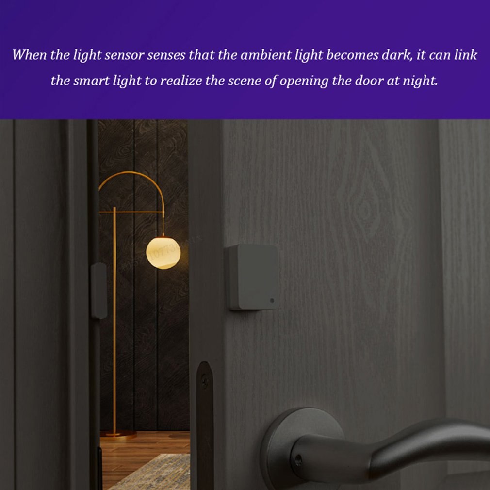 Sensor de janela da porta 2 inteligente mini sensor de porta bolso tamanho wi fi sem fio casa inteligente controle automático