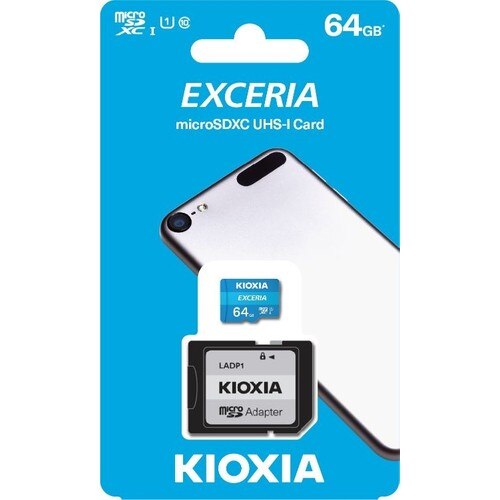 Kioxia 64Gb Exmmicro Sdxc UHS-1 C10 100Mb/Sn Geheugenkaart (LMEX1L064GG2)