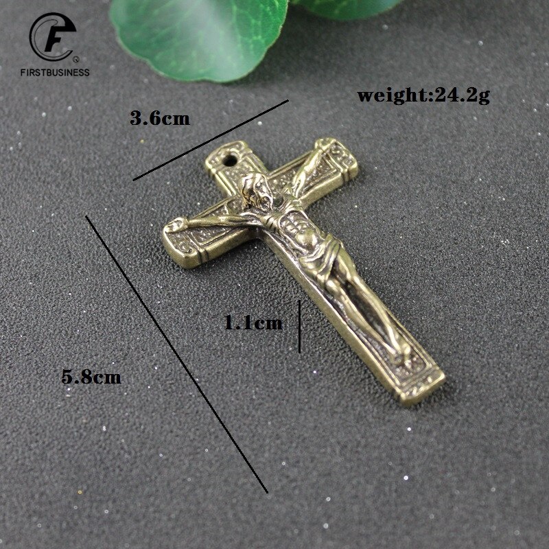 Jezus Kruis Ketting Sieraden Koper Jezus Orthodox Kruis Kerk Souvenirs Cross Sleutelhanger Jezus Verlossing Sleutelhanger Jezus Standbeeld