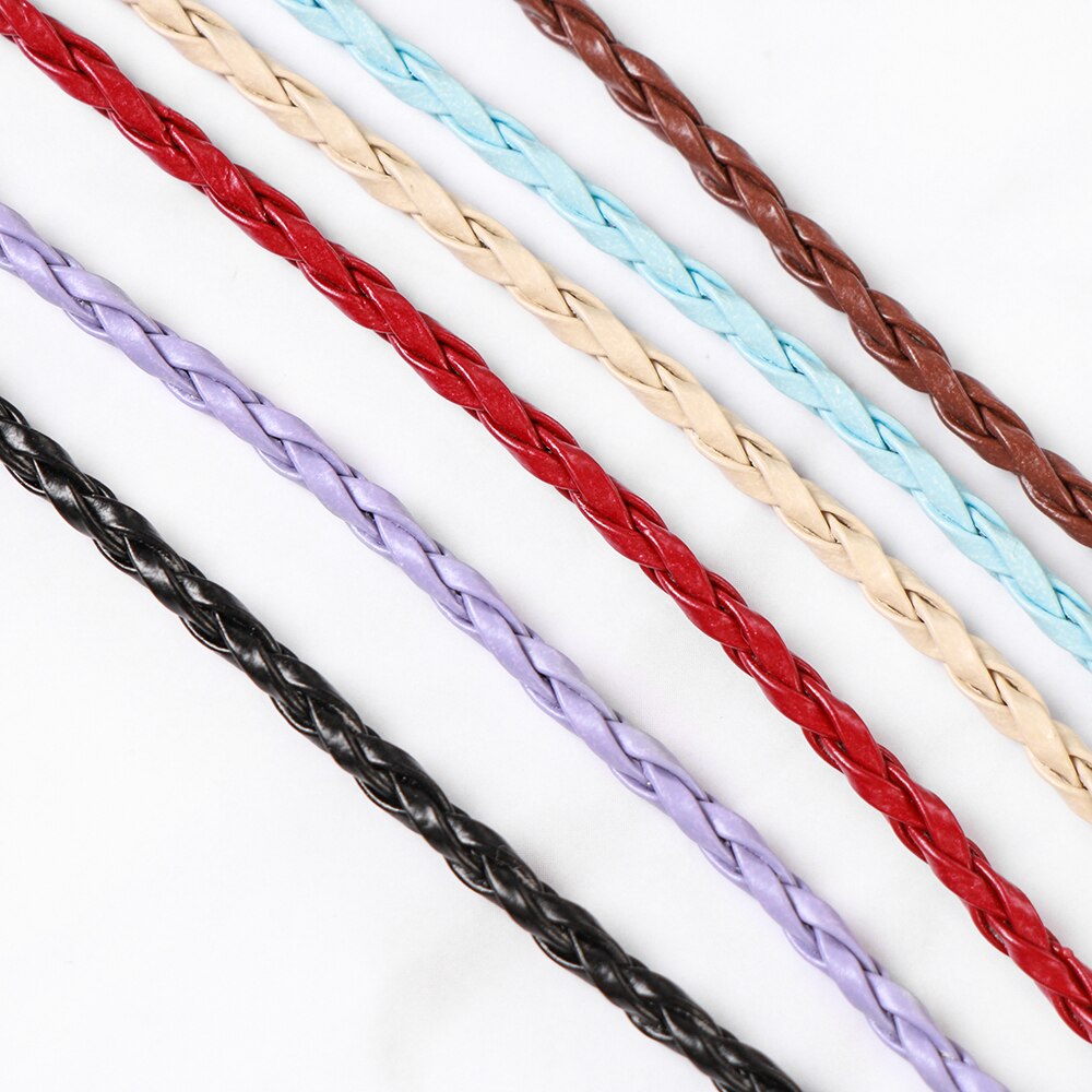 1PC Colorful Leather Eyeglass Chain 6 Colors Adjustable Glasses Neck Strap Sunglasses Lanyard Unisex Eyewear Accessories