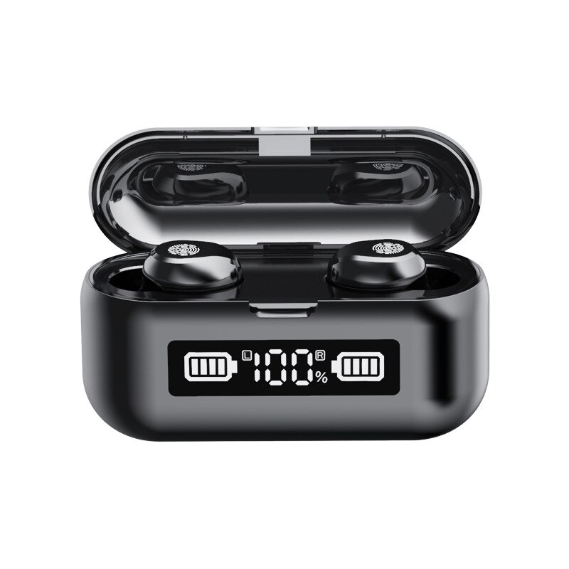 bluetooth earphone Touch Control bluetooth earphones IPX7 Waterproof wireless earphones Touch Control for sports /game tws: F9-43C black