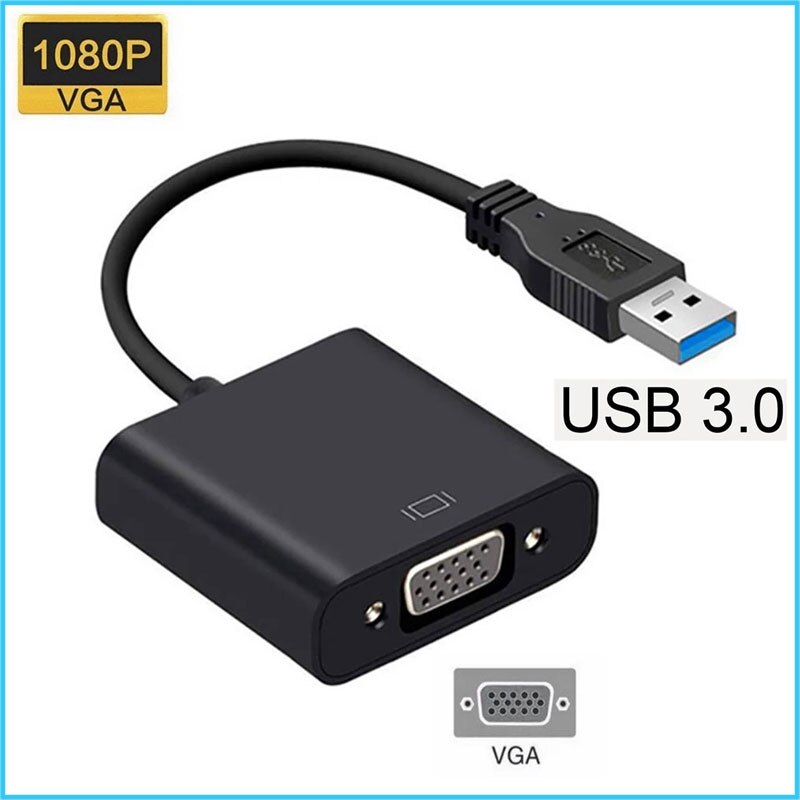 Usb Naar Vga Adapter Usb 3.0 Naar Vga Multi-Display Adapter Converter Externe Grafische Kaart Draagbare Voor Pc monitor Projector