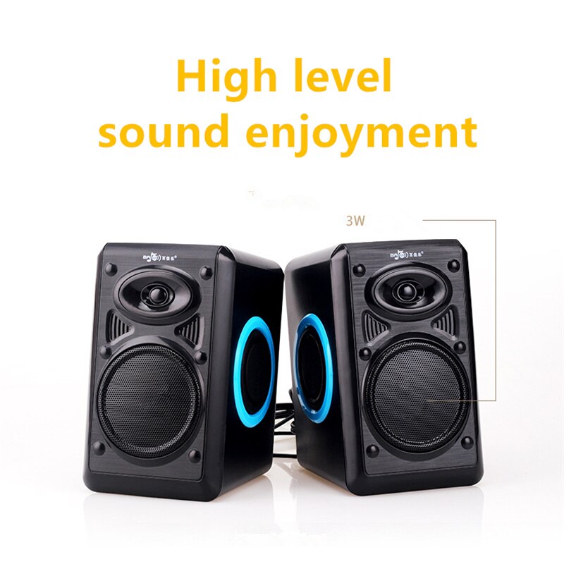 Surround Computer Speakers Met Diepe Bass Usb Bedrade Powered Multimedia Speaker Voor Pc Laptops Builtin Vier Luidspreker Membraan