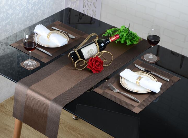 Europejski bieżnik z tworzywa sztucznego pcv, luksusowy, długi obrus, łatwy robić czyszczenia i szybkoschnący, oddychający, mata stołowa, flaga na stolik kawowy