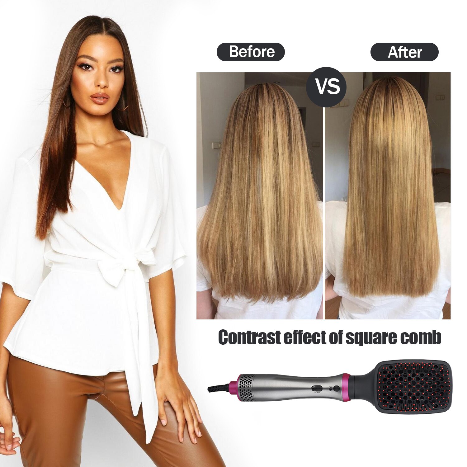 Föhn Top Verkoper Professionele Koude Föhn Kam Een Stap Airbrush Föhn 5 In 1 gebruik