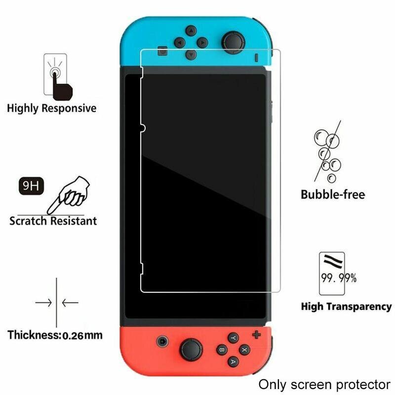 Ultra-thin Transparent Tempered Glass Screen Protector for Game Console Screen 2.5D Blue Light Protector