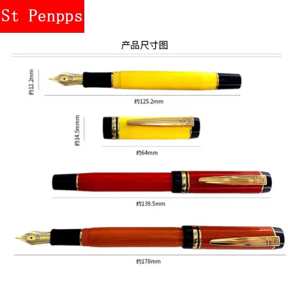 HERO Wing Sung 670 pluma estilográfica de resina tinta pluma convertidor relleno EF/F/M Nib opcional papelería oficina escuela suministros escritura