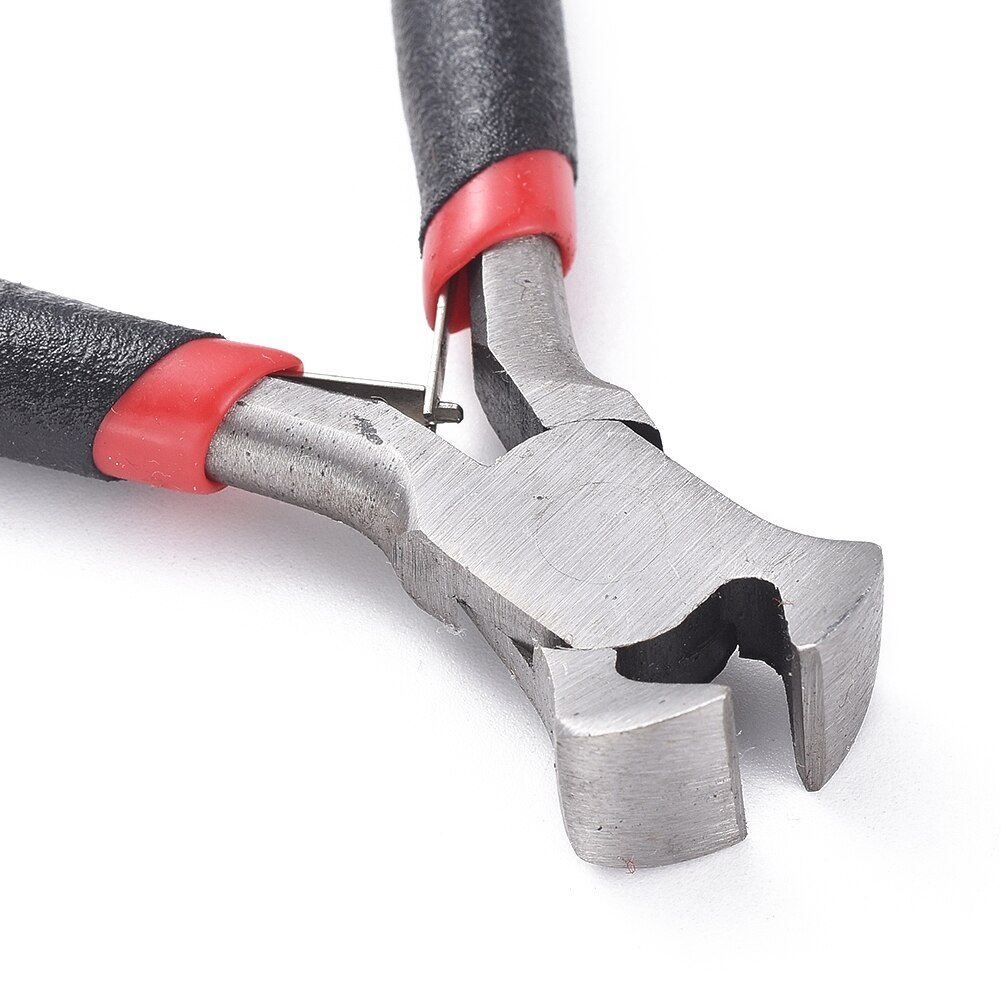 1pc 10.5cm lange, aus kohlenstoffgehärtetem stahl gefertigte endpolier- und schneidzange / endschneider für schmuckherstellung, geeignet für die bearbeitung von weichmetalldraht