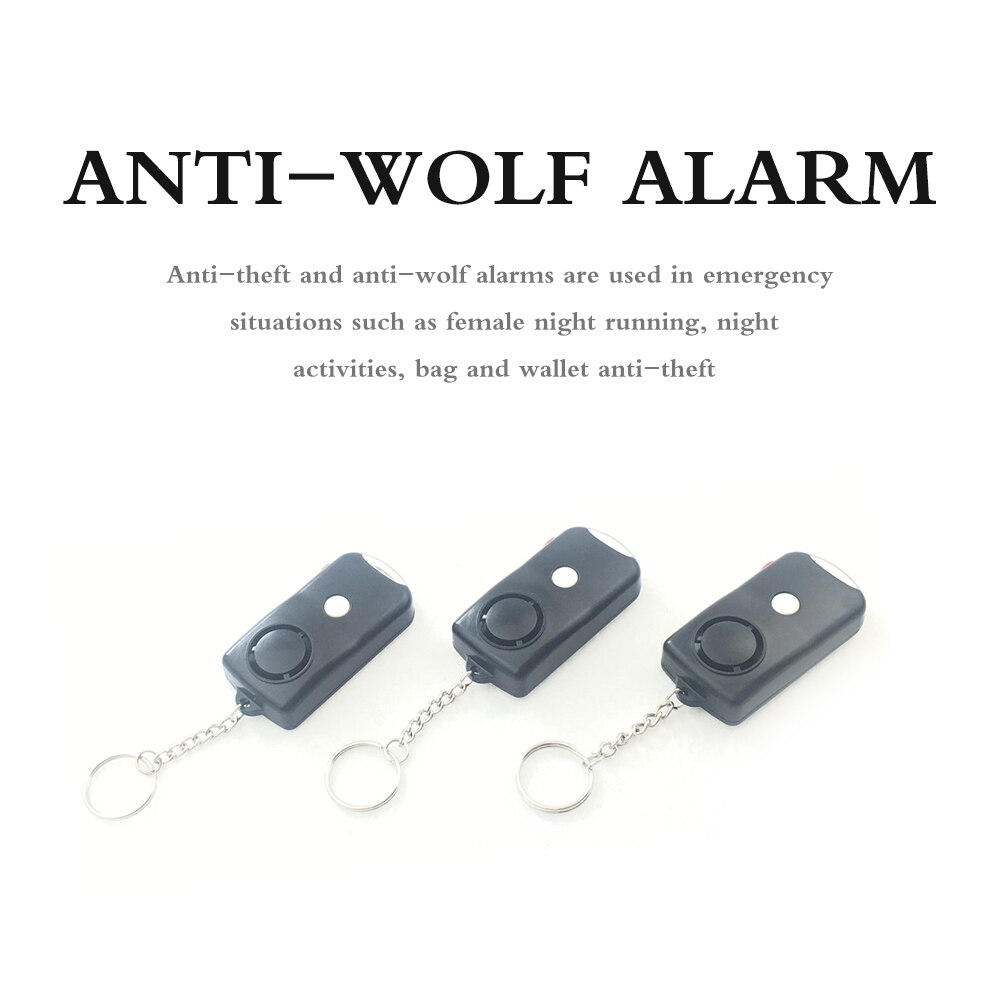 Safety Personal Alarm Convenient To Carry Emergency Safety Alarm Keychain With LED Light 130 DB