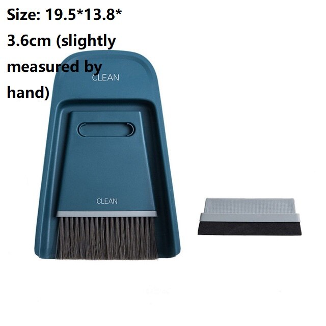 Broom and Dustpan Set Upright Standing Dust Pan With Extendable Broomstick Cleaning Brush Broom Dustpan Set for Home Wholesael: 3pcs-B