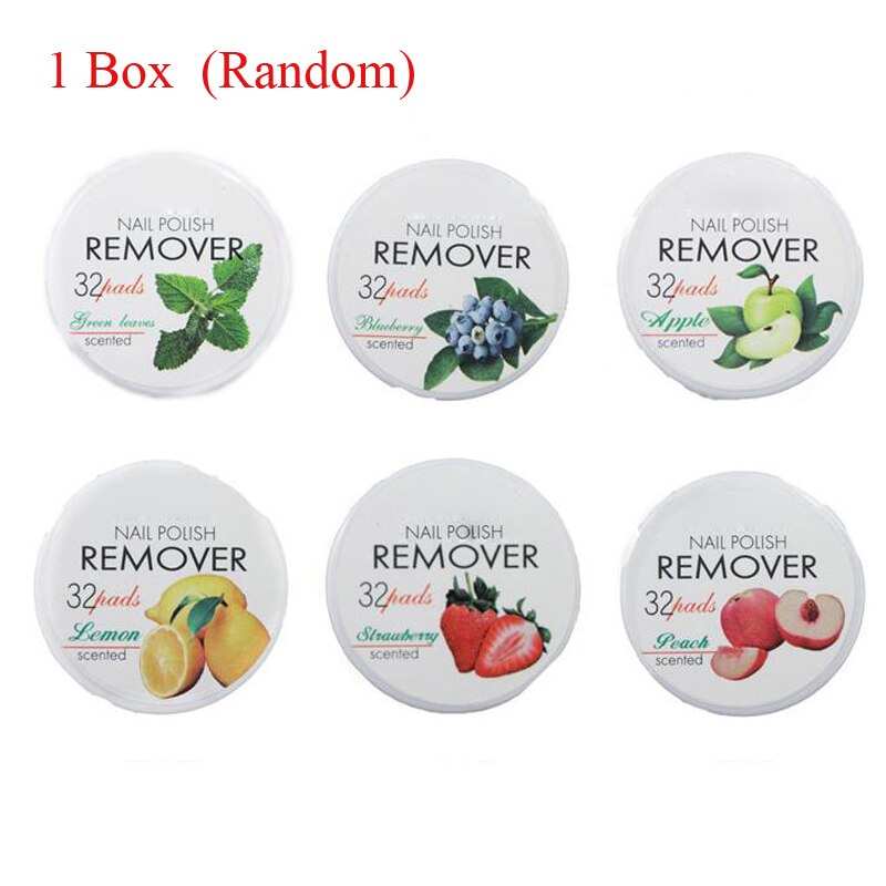 Addfavor negle skønhedsværktøj sæt negle neglebånd pusher manicure frugt neglelakfjerner cap klip makeup servietter bomuldstilbehør: Bba 005