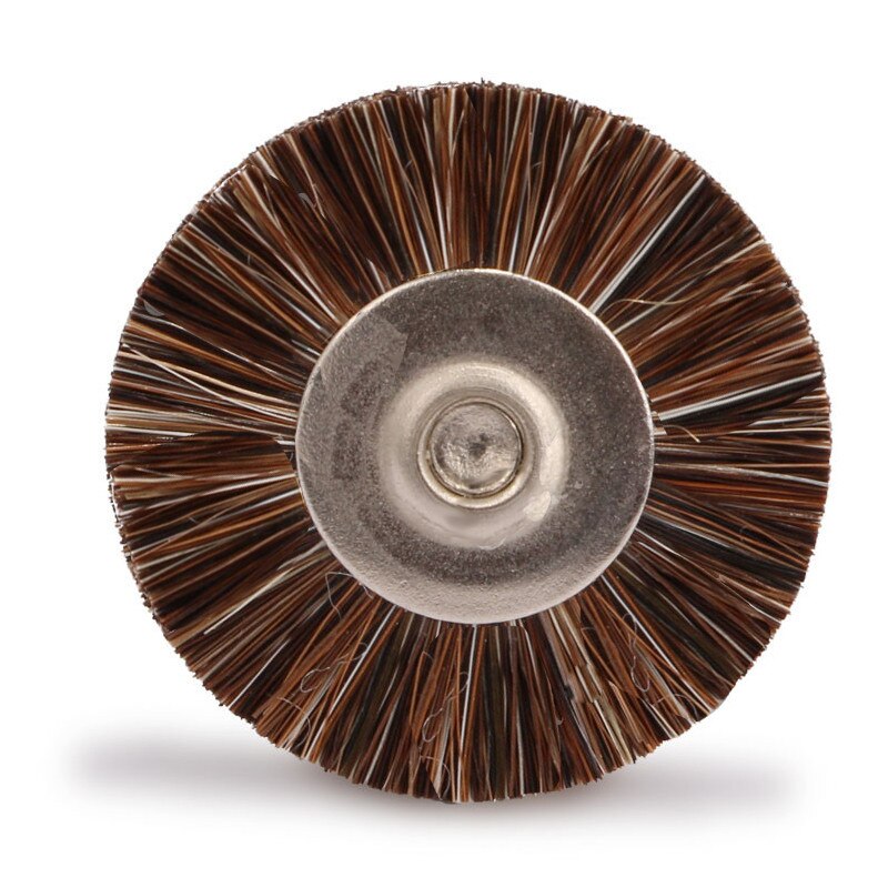 Polissoirs de brosse de crin de cheval de laboratoire dentaire, roue de polissage pour pièce à main droite à basse vitesse, polisseuse de dents, matériau, 2.35mm, 10 pièces