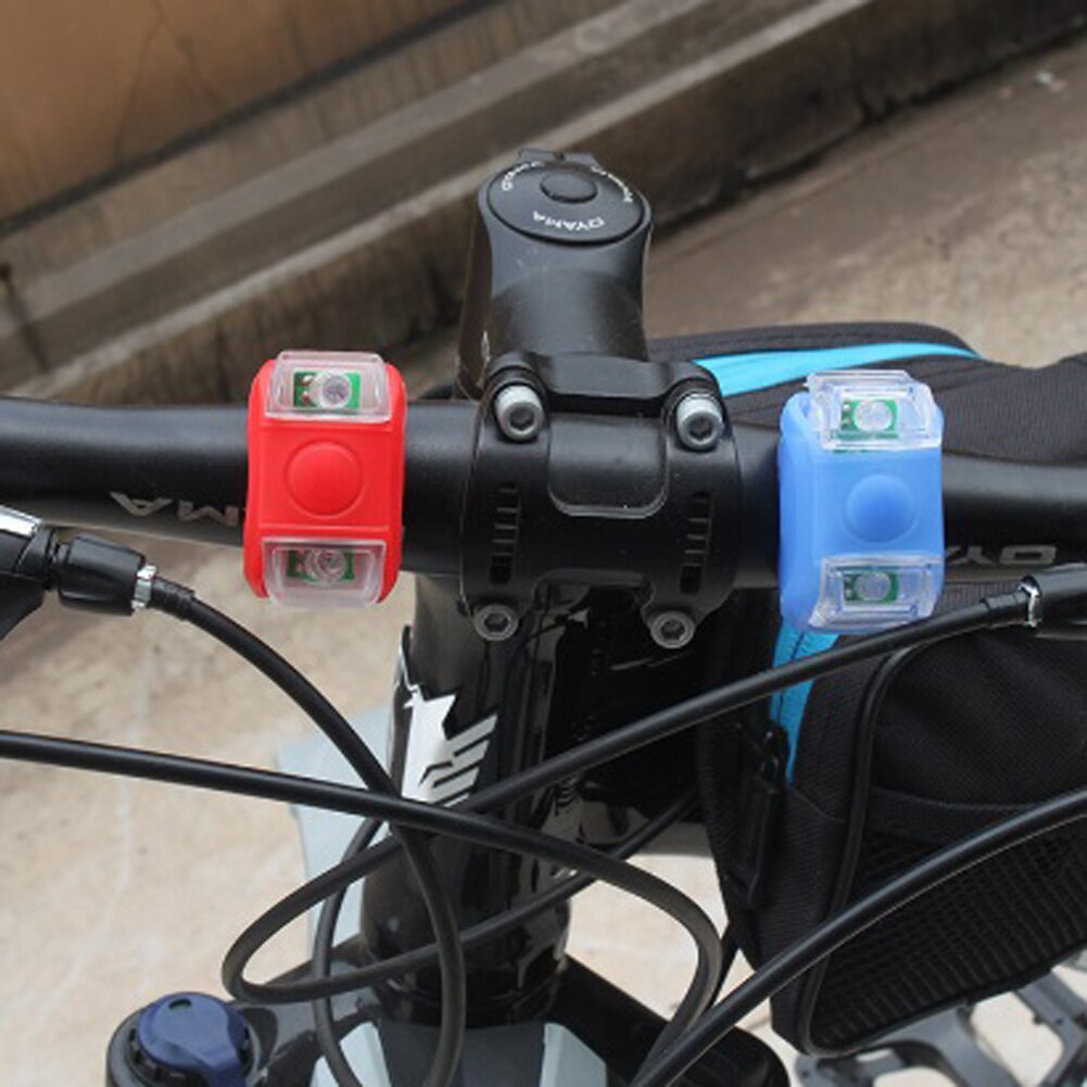 2 stk cykellys cykel led baglygte lille bærbar baglygte cykellys lampe sikkerhed advarselslys cykeltilbehør