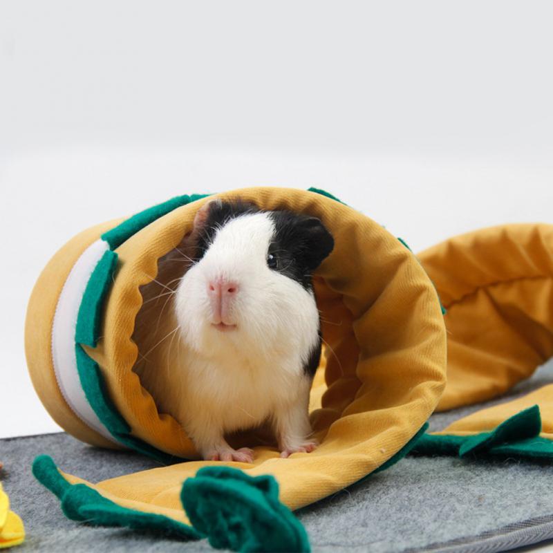 Hamster Spiel Tunnel Chinchilla Tunnel Decke Faltbare Haustier Fitness Decke Hamster Variable bilden Spielzeug Nest Pad Frettchen Rohre