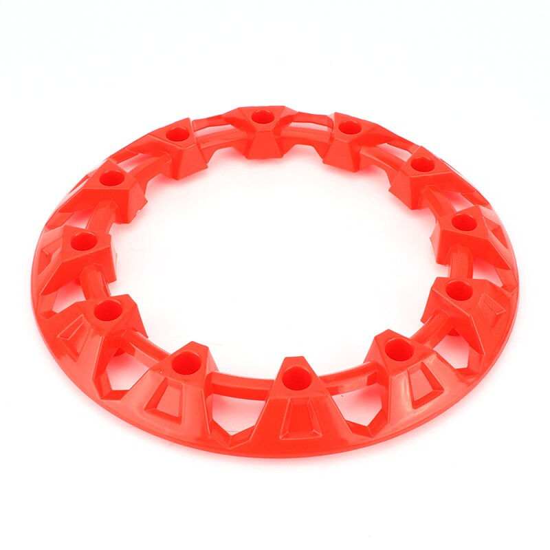 4pcs 6-inch ATV Wheel Trim Hub Protection Decor Rim Cap Universal Vehicle All Terrain wheel Plastic Cover fit to 6 inch wheels: Red