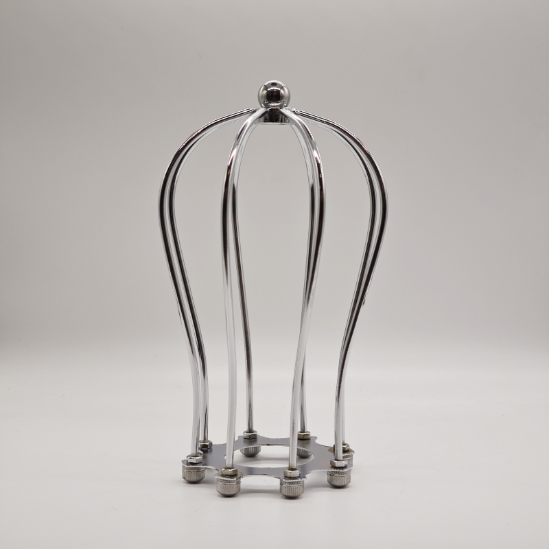 E27 schaduw zwart afgewerkt ijzeren edison lampenkap vintage verlichting kooi schaduw met fitting DIY lampaccessoires: green