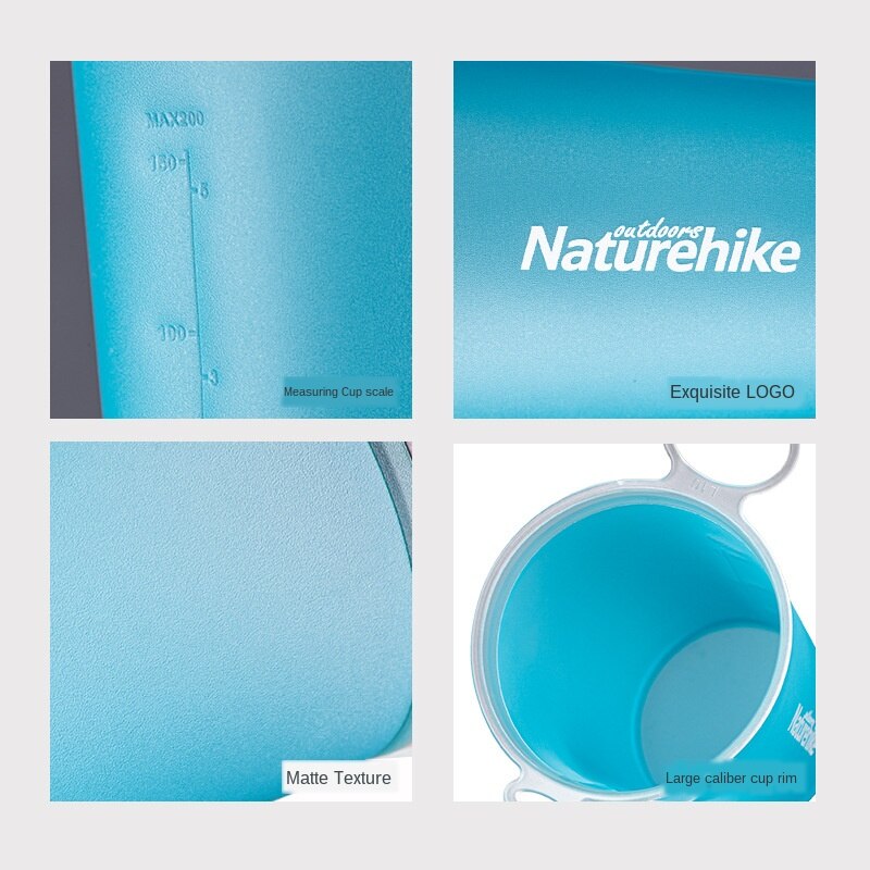 Naturehike 2020 nuovo TPU Morbido Tazza di Campeggio Esterna trekking Escursionismo Luce Portatile Pieghevole Tazza * 2pz NH20SJ020