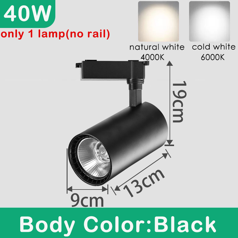 LED-schienenlicht Stelle LED 10W 20W 30W Wandleuchte Flutlicht Kolben Schienen Stelle Schienenbeleuchtung Leuchte Bekleidungsgeschäft Wohnzimmer Hause
