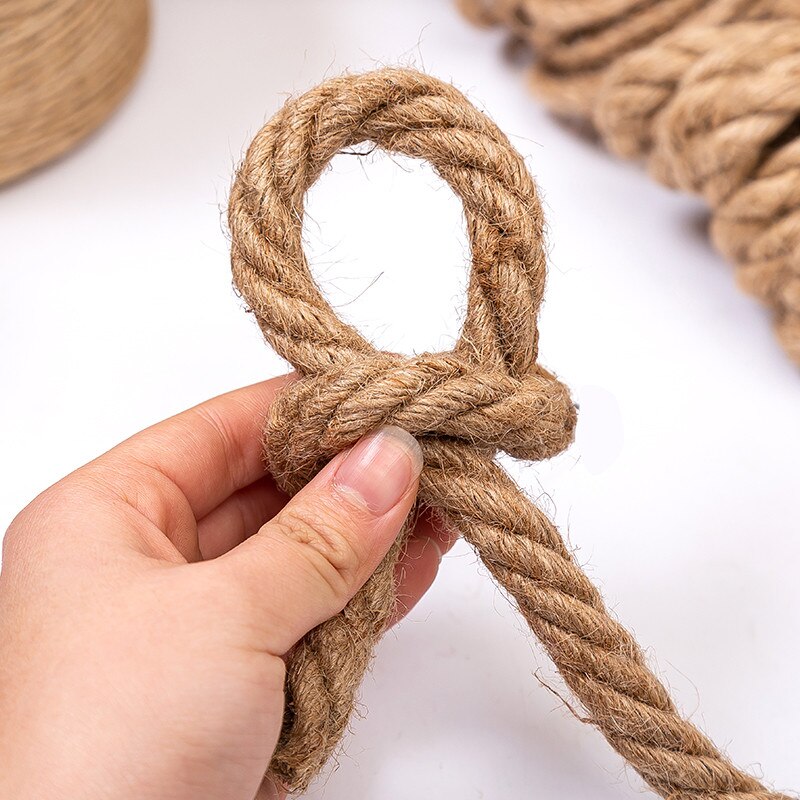 Jute Seil Schnur Seil handgefertigt Diy Farbe Material Seil Kindergarten Umwelt Dekoration Bündel retro Dicken Hanf Seil Leinen Rop
