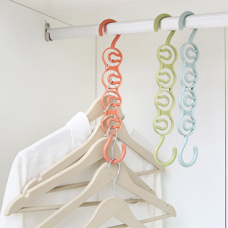 Pants Hanger Space Saving Multi Layer Storage Closet Rack Hanger Belt Scarf Trousers Tie Hangers Holders Non-slip Magic Hanger