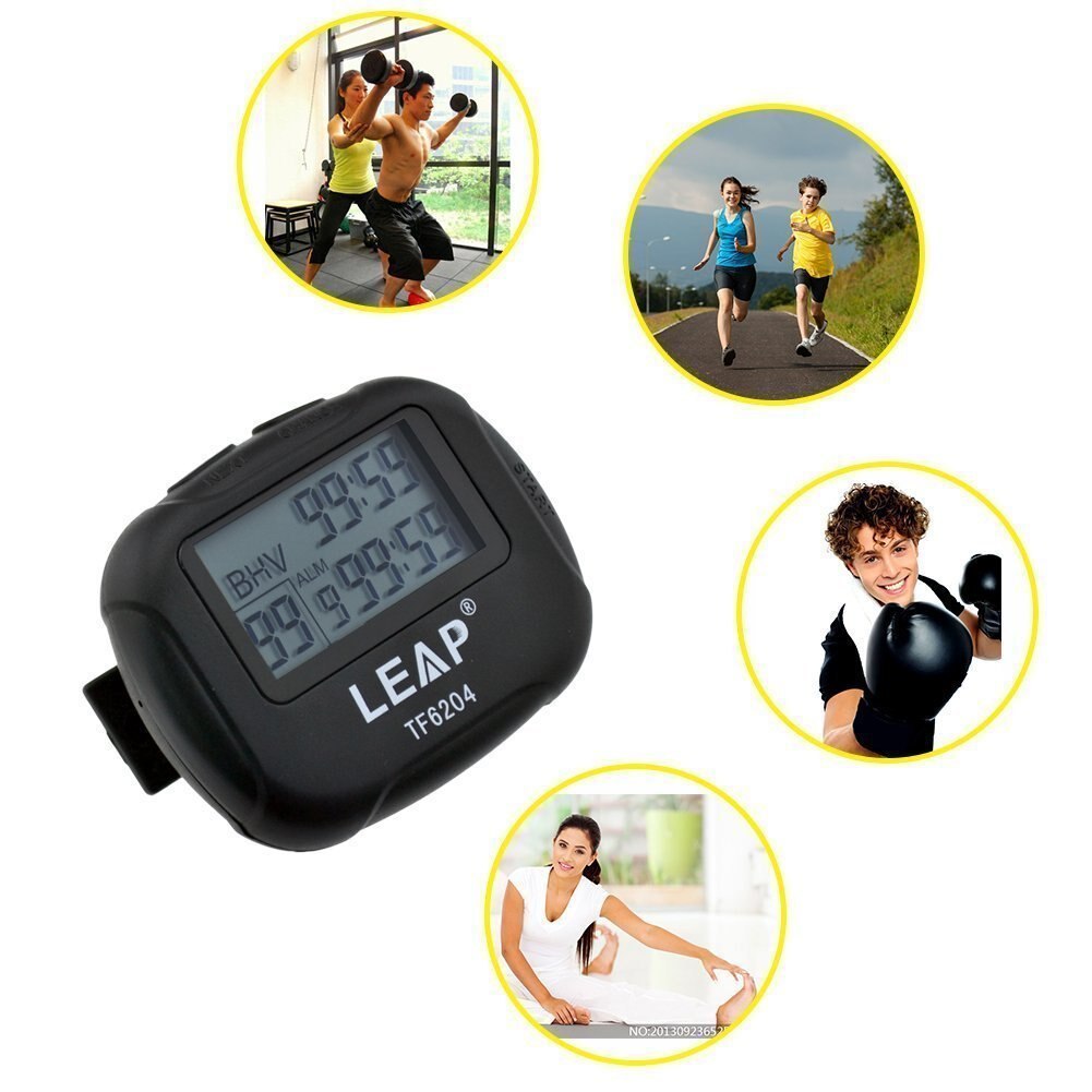 Sport Timer Stopwatch Timer Training Interval Timer Programmable Stopwatch for Sport, Crossfit, Gym, Boxing, Running TF6204