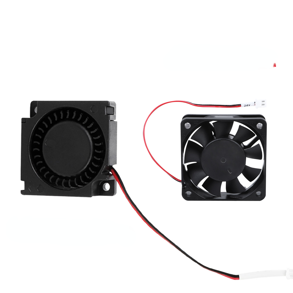 Creality Original 4010 Fans 40x40x10MM DC 24V Extruder End Fan and DC 24V Turbo Fan for Ender 3 / Ender 3 Pro 3D Printer: black