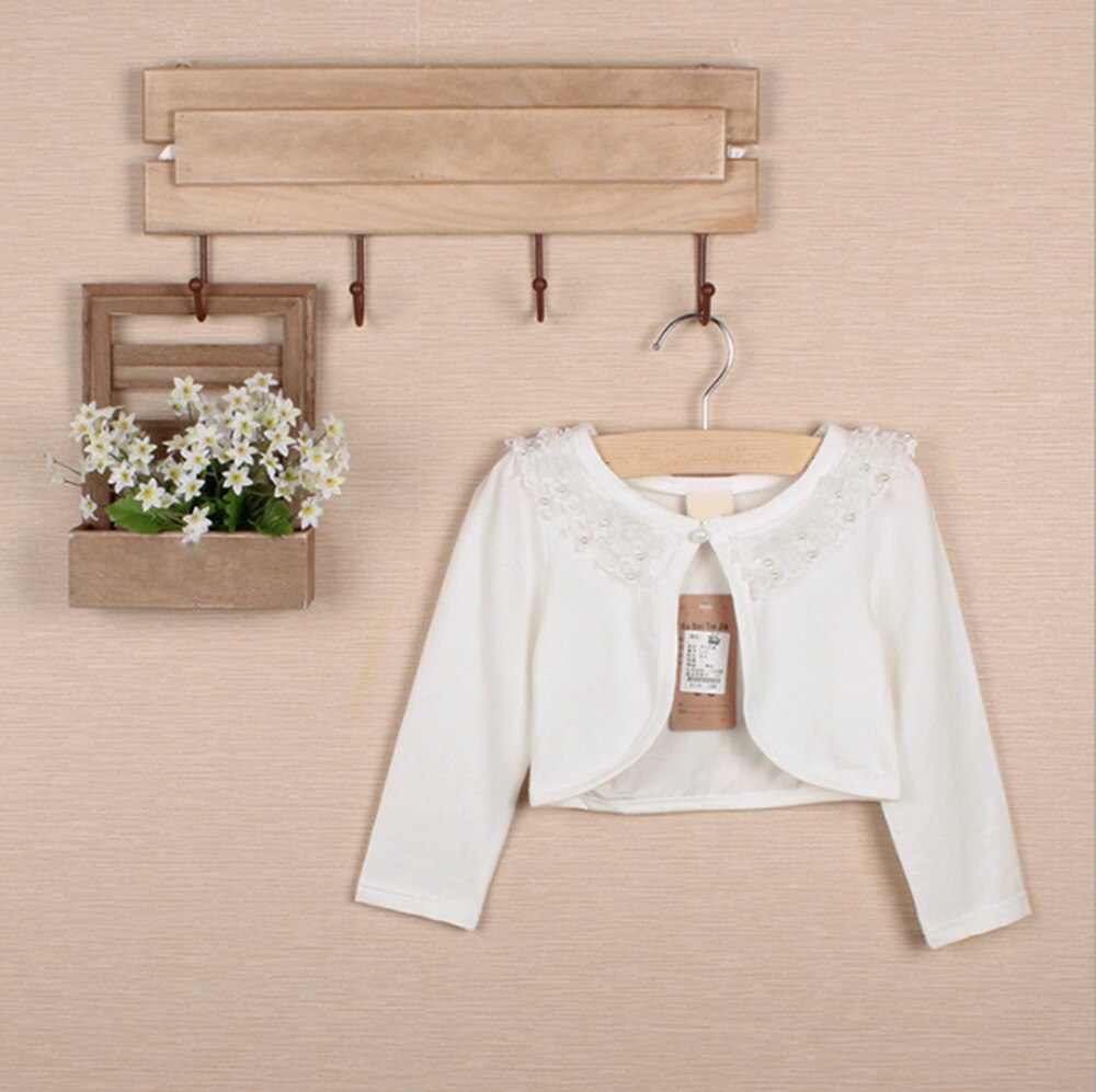 Ivoor Kleur Meisjes Bloem Winter Bruiloft Prinses Bolero Baby Meisjes Formele Zachte Party Prom Jas Kids Bruiloft Cape