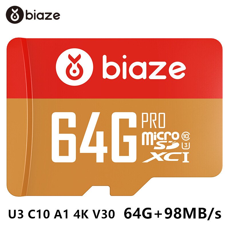 Biaze USB-C Card Reader 16G 32G 64G 128G 256G TF Card OTG Memory Card Adapter for Laptop Phones Type C Micro SD Card Reader C10: Class 10  64G