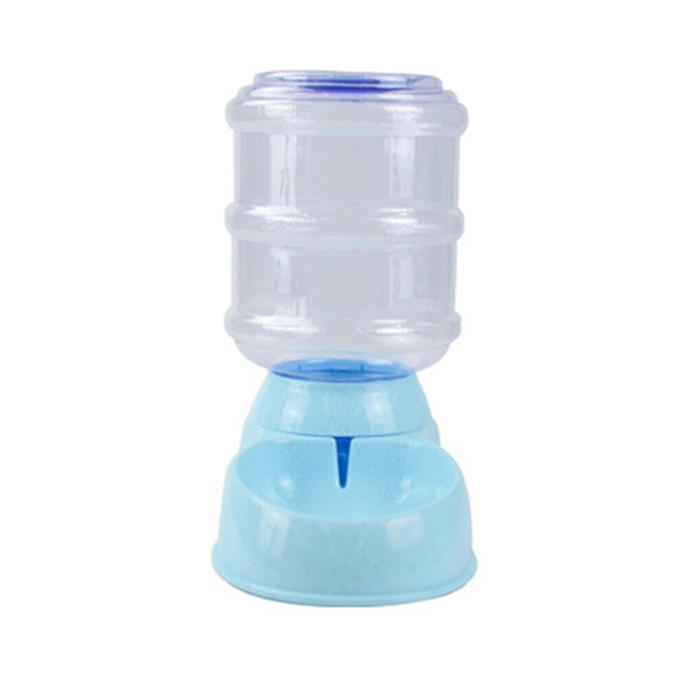 Pet Dog Automatic Water Feeder 3.8L Food Storage Bucket Cat Water Fountain Dispenser Small Pet Watering Supplies Random Color: Blue drinker
