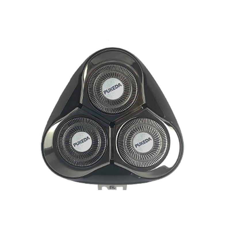 Flyco-Afeitadora eléctrica FS379 para hombre, máquina de afeitar portátil con 1 hora de carga, cuchilla 3D flotante, soporte de Afeitadora eléctrica, recortadora emergente impermeable: Cutter head / Enchufe europeo