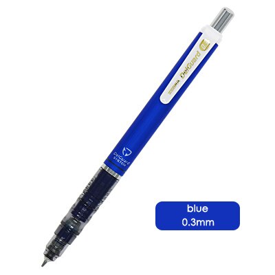 Lápis mecânico zebra delguard, lápis para escola, 1 peça, anti-quebra, núcleo mecânico, de alta qualidade: 03blue
