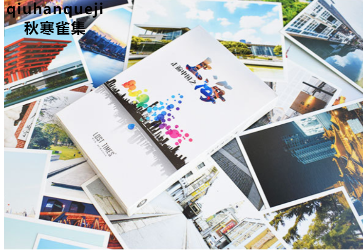 30pcs/set China Shanghai exquisite box postcard art postcard greeting card card souvenir wall decoration