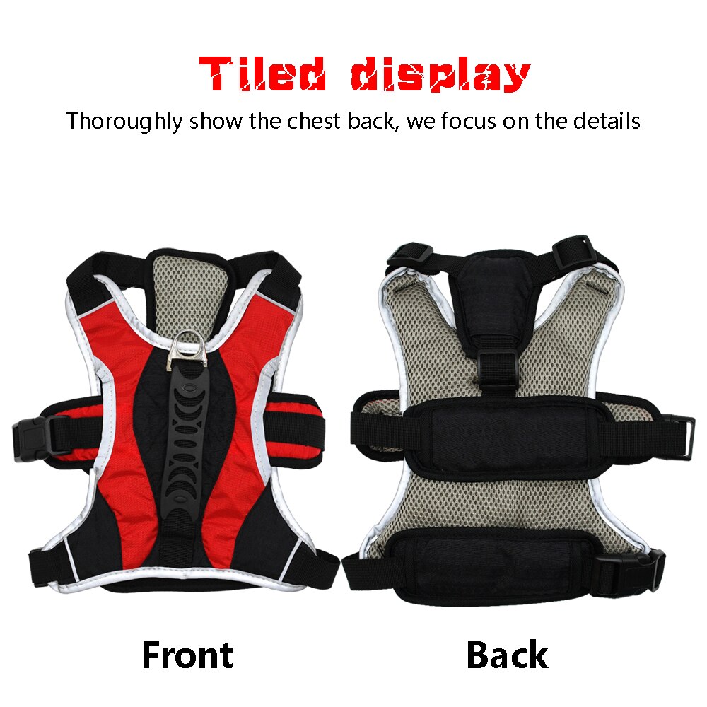 Waterproof Large Dog Harness Durable Reflective Bull Dog Harness Breathable for Medium Large Dogs Pets Pitbull Labrador