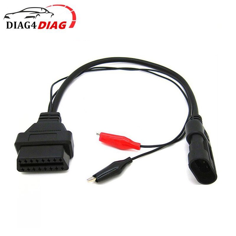 Voor Fiat 3 Pin Naar 16 Pin Auto Kabel OBD2 Connector 3pin Male Naar 16Pin Vrouwelijke Voor Lancia Voor Alfa auto Diagnostische Kabel