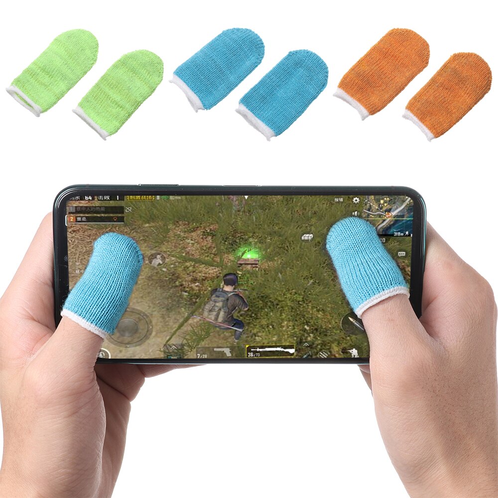 Funda para el dedo guantes pantalla táctil completa juego yemas de los dedos a prueba de sudor antiestático teléfono móvil Tablet antiestático juego Accesorios