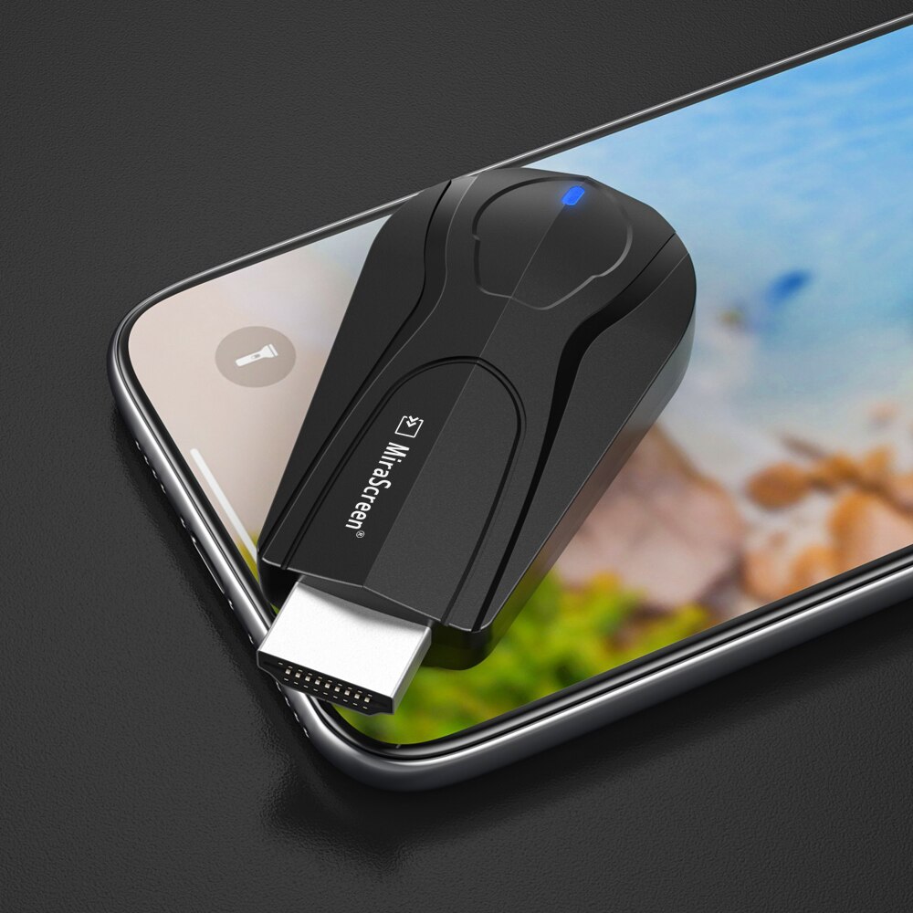 Mirascreen trådløs tv stick miracast airplay modtager 5g 2.4g wifi dongle spejl skærm støbt pusher anycast spejlskærm