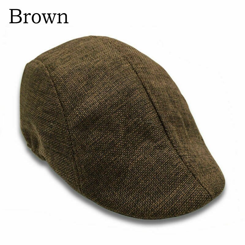 Autumn Beret Caps Men Women Vintage News Boy Cap Cabbie Linen Outdoor Hats Berets Brand Sun Hat Unisex Duckbill Caps Casquette: 05
