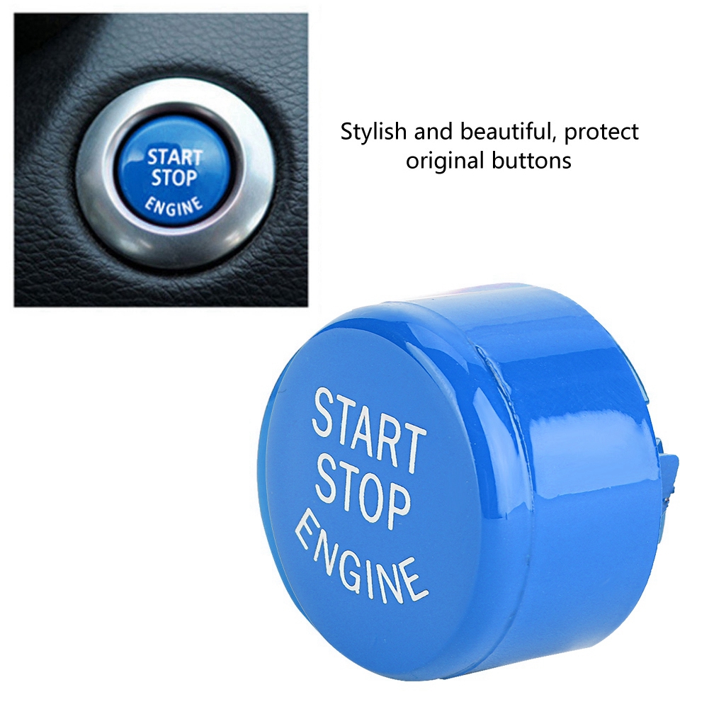 Bilmotor abs rustfri startknap med en knap farvefast anti-skrabning passer til bmw  f30 g/ f disk bund med start & stop
