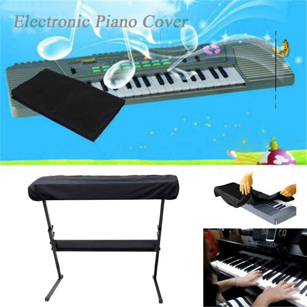 Tapas de Piano súper práctico, cubierta a prueba de polvo para Teclado de piano ajustable a prueba de agua para teclado de 61/88 teclas