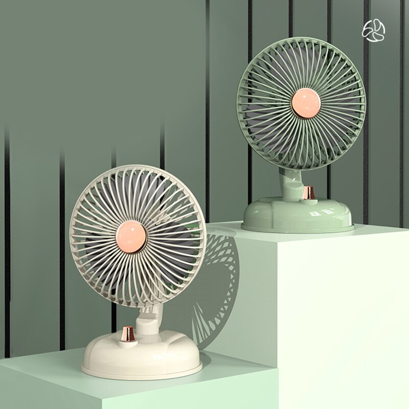 Oscillating Fan Desktop Fan Shaking Head USB Fan Stepless Wind Speed Low Noise