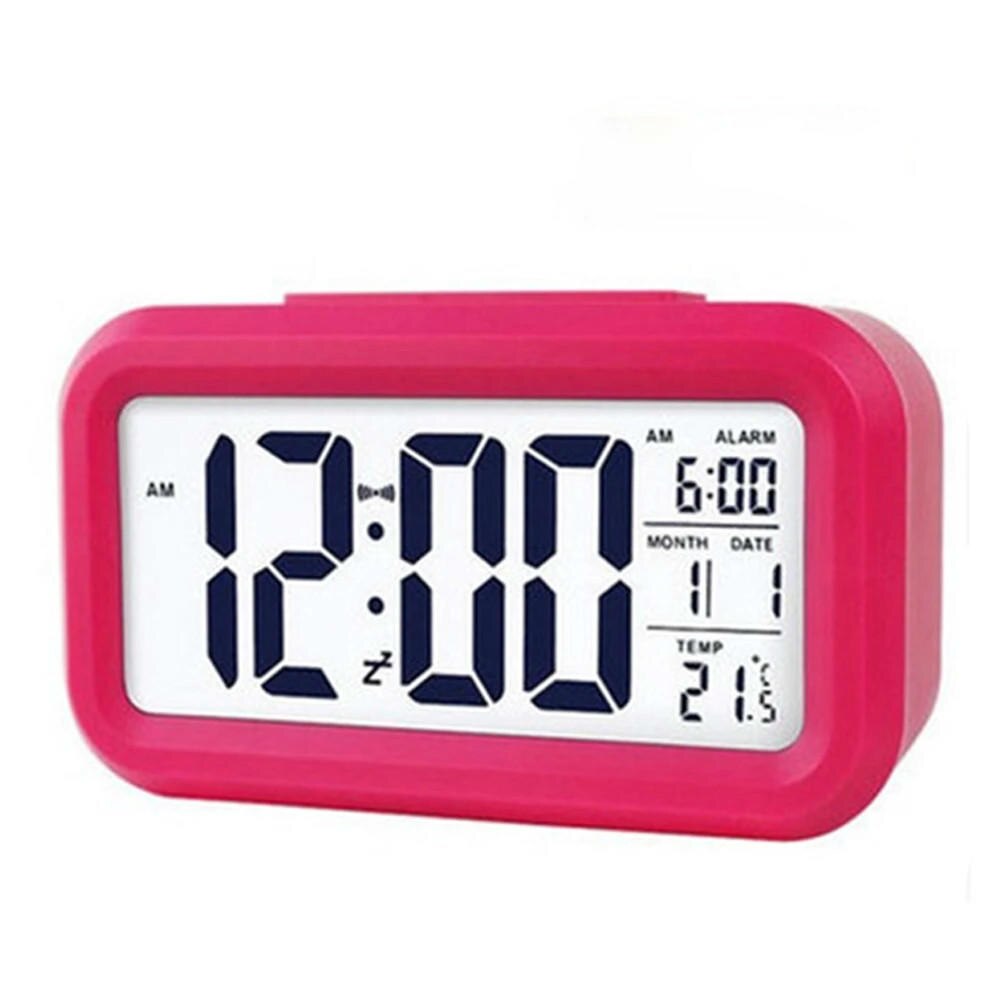 Silent Alarm Clock 5 Minutes Wake Up Clocks Silent Sweep Student Awaken Clock Bedroom Desktop Home Decoration Simple: Style B3