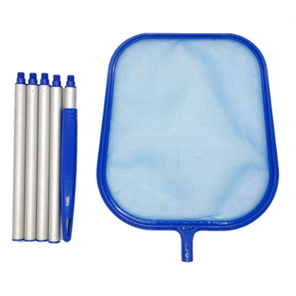 Blå pool rengöring nät verktyg bärgning nät mesh pool skimmer lövfångare väska pool renare tillbehör: G306689a