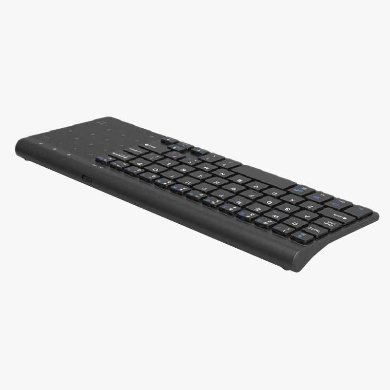 Mini Wireless Keyboard with Presspad Numpad 59 Keys for Windows PC Laptop Smart TV Android Box: Default Title