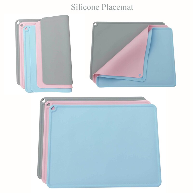 Food Grade Siliconen Placemat Voedsel Matten Waterdicht Anti Slip Lekvrij Tafel Mat Huisdier Voedsel Pads Coaster Keuken Accessaries