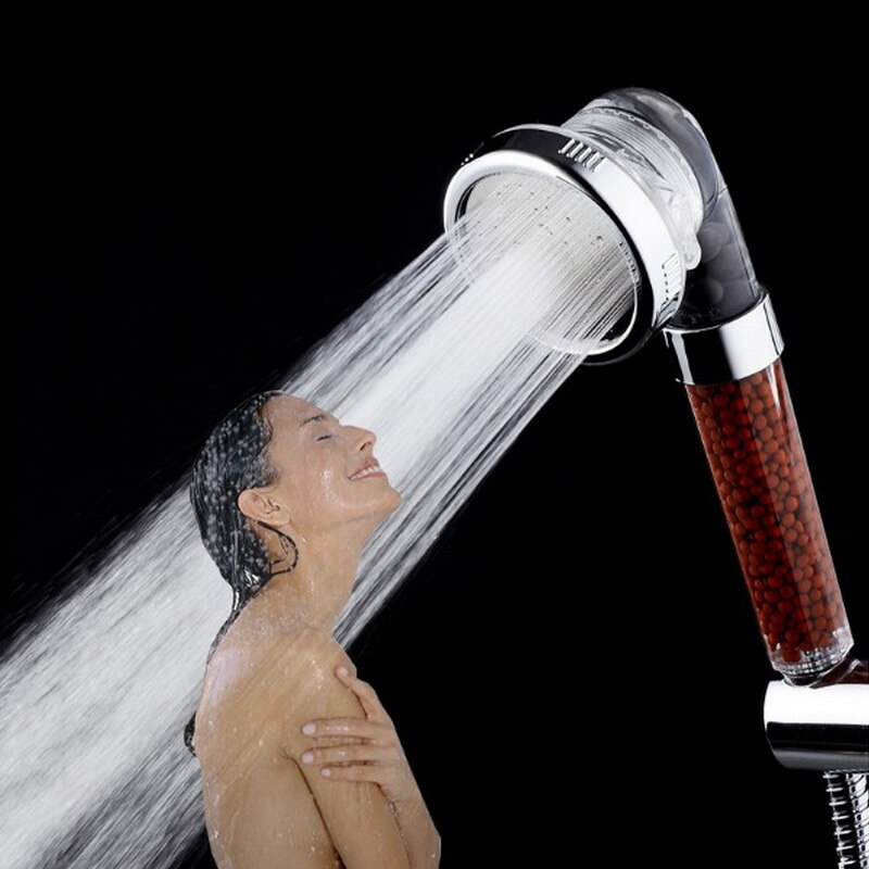 3 tilstande bad brusebad justerbart jetting brusehoved højtryksbesparende vand badeværelse anion filter brusebad spa dysehoved
