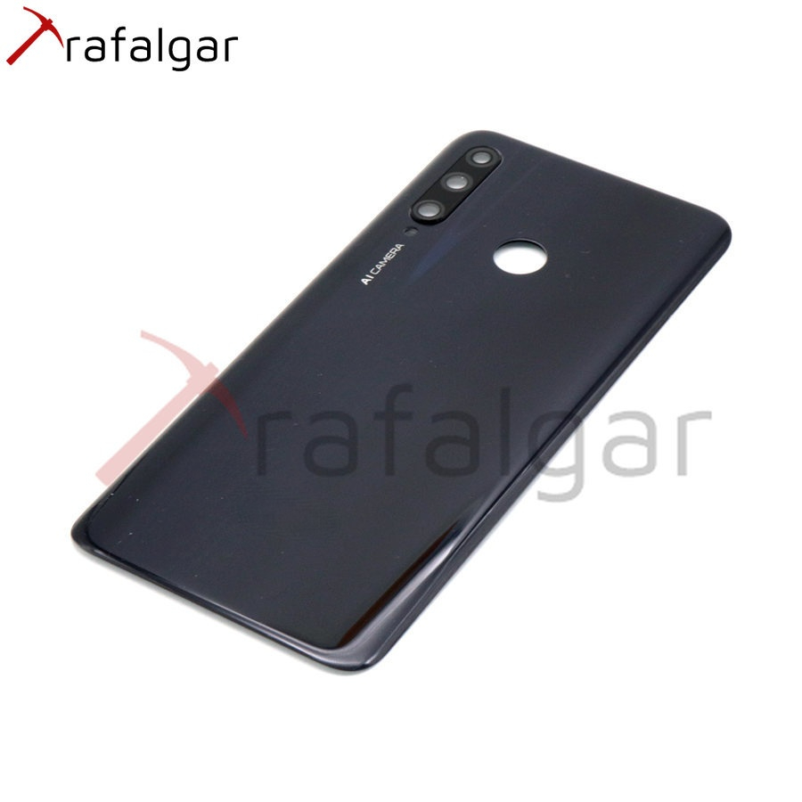 Funda trasera para Huawei Honor 10i, carcasa de plástico para batería, piezas de repuesto: Black With Lens
