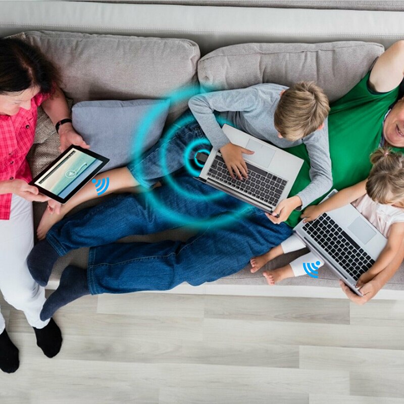 bluetooth 5.0 2.4GHz/5GHz Wi-Fi Wireless Adapters Multi-functional 1200Mbps USB 3.0 Adapters Receiver