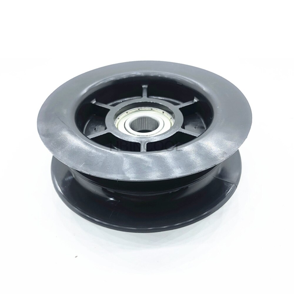 Puleggia per tubi del carrello elevatore doppia scanalatura con cuscinetto ruota in nylon di plastica generale 6204 per accessori per carrelli elevatori